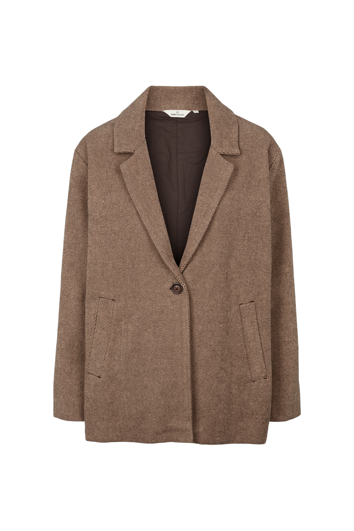 Basic Apparel Dina Blazer Jakker 730 Chocolate torte / 649 pumic st
